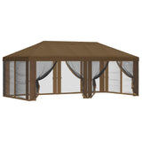 Gazebo Cover with Sidewalls 6 x 3 m Taupe Polyester 190 900415