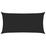 Sunshade Sail 160 g/m Black 4x7 m HDPE 311740