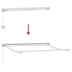 Retractable Awning Manual Red 350x200 cm Fabric 3329745