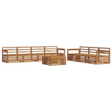 Outdoor Sofa Set 8 pcs Natural Solid Acacia Wood 3373124