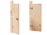 Kitchen Door MEPPEL 2 pcs Cream 50 x 9 x 82 cm Solid Pine wood 868170