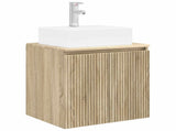 Wall-Mounted Sink Vanity Sonoma Oak 49.5 x 41 x 62.5 cm 890414