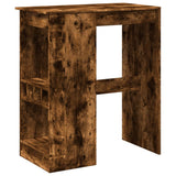 Bar Table with Racks Smoked Oak 90x47.5x103.5 cm Engineered Wood 854341