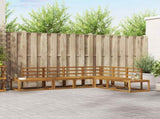 Outdoor Sofa Set 6 Piece Natural Solid Acacia Wood 3366957