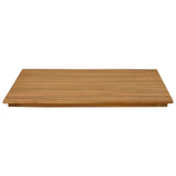 Table Top 70 x 70 x 3.5 cm Square Solid Teak Wood Natural 42033146