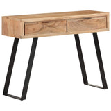 323522 Console Table 100x35x76 cm Solid Acacia Wood with Live Edges