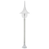 ZNTS Garden Post Light E27 120 cm Aluminium White 44210