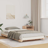 Bed Frame Brown 80 x 210 cm Solid Pine Wood 873100