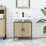 Bathroom Sink Cabinet Sonoma Oak 60x30x60 cm Engineered Wood 842447