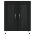 Highboard Black 69.5x34x180 cm Engineered Wood 3189286