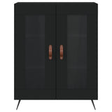 Highboard Black 69.5x34x180 cm Engineered Wood 3189286