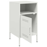Bedside Cabinets 2 pcs White 36x39x68 cm Steel 843077