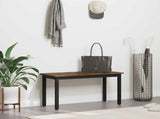 Bench Smoke Oak 80 x 35 x 45 cm Engineered Wood 892592