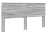 Bed Frame Grey Sonoma 140 x 190 cm Solid Pine Wood 3411015