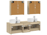 Bathroom Furniture Set 5 pcs Sonoma Oak 3406929