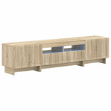 5 Piece LED TV Cabinet Sonoma Oak Engineered Wood 3416417