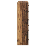 Highboard 2 pcs Old Wood 68 x 37 x 142 cm Engineered Wood 3402644