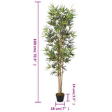 Artificial Bamboo Tree 1104 Leaves 180 cm Green 358961