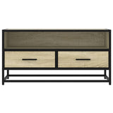 TV Cabinet Sonoma Oak 80x34.5x40 cm Engineered Wood and Metal 848810