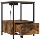 Bedside Cabinet Smoked Oak 42 x 41 x 56 cm Engineered Wood 859434