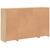 Sideboards with LED Lights 3 pcs Sonoma Oak Engineered Wood 3209137
