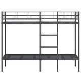 Bunk Bed without Mattress Black 80x200 cm Steel 42000320