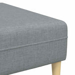 Fabric Sofa with Cushion 3 pcs Light Grey 208 cm Fabric 3335162