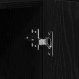 Sideboard Black Oak 116 x 30 x 75 cm Engineered Wood 3333885