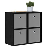Sideboard with Drawer Black Oak 59.5 x 27 x 57 cm 8000533