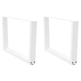 Coffee Table Legs V-Shape 2 pcs White 70x cm Steel 4012637