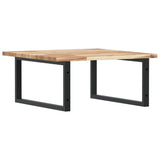 Basin Shelf Wall Mounted Steel and Solid Wood Acacia 3302873