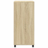 Rolling Cabinet Sonoma Oak 55x40x91 cm Engineered Wood 853184