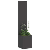 Garden Privacy Screen Black 32 x 32 x 150 cm Cold-rolled steel 876371