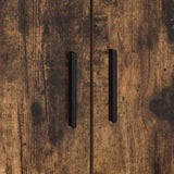 Bed Frame with Drawer Smoked Oak 100 x 200 cm Engineered Wood 3335185