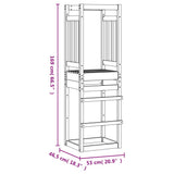 Play Tower 53x46.5x169 cm Solid Wood Douglas 826578