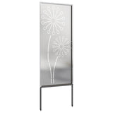 Garden Privacy Screen Silver 50 x 140 cm Stainless steel 876305