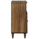 Sideboard with Storage Brown 60 x 33.5 x 75 cm Solid Mango Wood 4018357