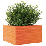 Garden Planter Wax Brown 80x80x45.5 cm Solid Wood Pine 847260