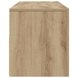 TV Cabinet with LED Lights Artisan Oak 120x35x40 cm Engineered Wood 856320