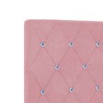 ZNTS Bed Frame Pink 90x200 cm Velvet 3344854