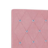 ZNTS Bed Frame Pink 90x200 cm Velvet 3344854