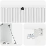 Wall-Mounted TV Cabinet High Gloss White 98 x 31 x 30 cm 898049