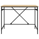 Desk Sonoma Oak 100x50x75 cm Engineered Wood and Iron 826720