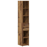 Bookcase with Drawer Old Wood 30 x 42.4 x 185.2 cm 868739
