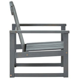 Garden Chair Set of 2 Grey Solid acacia wood 312419