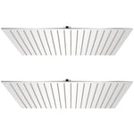 Rain Shower Head 2 pcs Stainless Steel 50x50 cm 275943