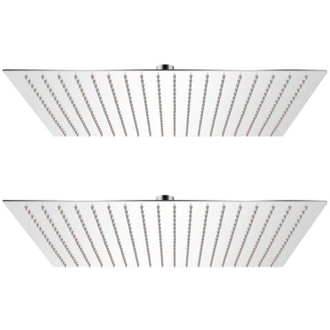 Rain Shower Head 2 pcs Stainless Steel 50x50 cm 275943