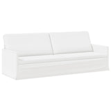 Sofa Set 2 pcs White Fabric 3433186
