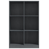 Book Cabinet Grey 70x33x110 cm Solid Pinewood 809956