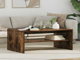 Coffee Table Smoked Oak 80 x 50 x 40 cm Engineered Wood 8000280
